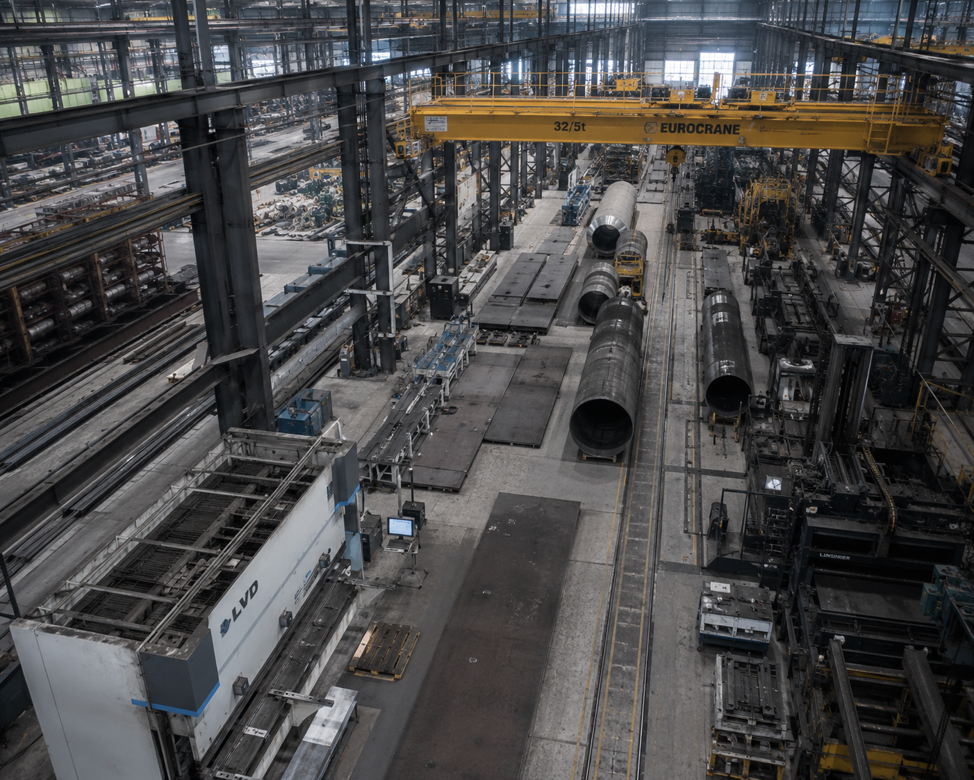 Heavy manufacturing hall