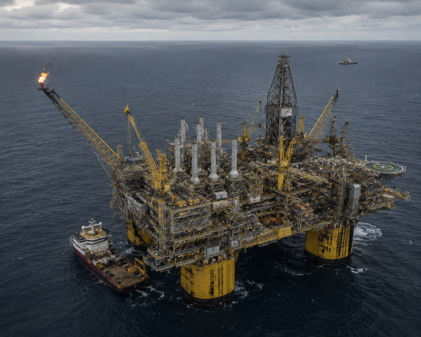 Offshore oil and gas platform